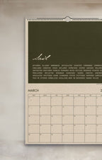 2027 Another Word for Beautiful Thesaurus-Inspired Calendar