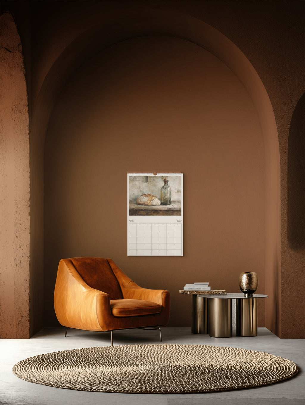 2027 Vintage French Kitchen Wall Calendar
