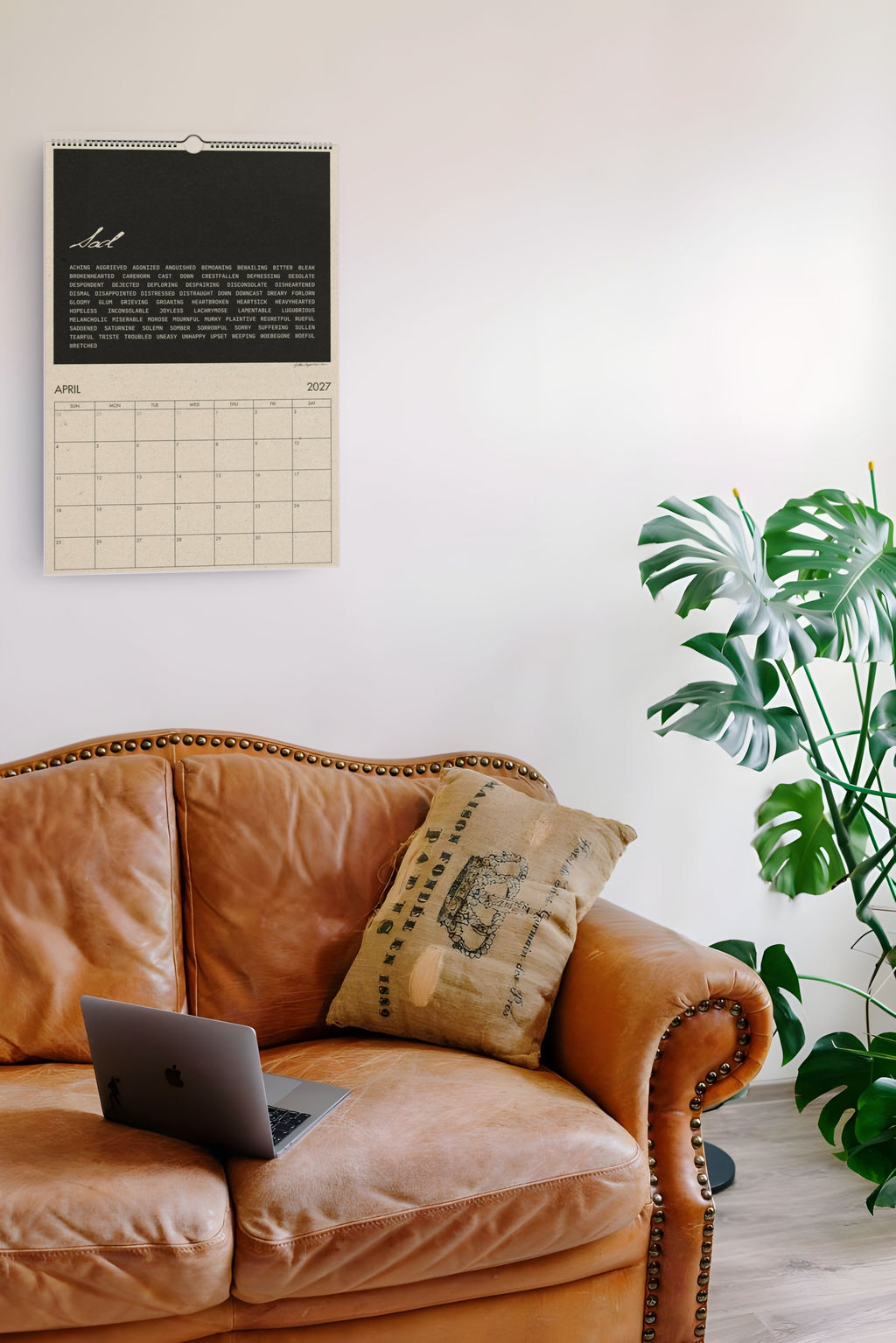 2027 Another Word for Beautiful Thesaurus-Inspired Calendar