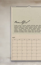 2027 Another Word for Beautiful Thesaurus-Inspired Calendar
