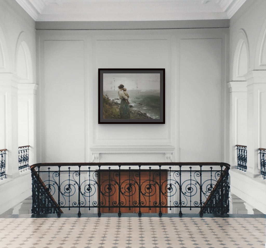 Longing Mother and Child Fine Art Print 16x20