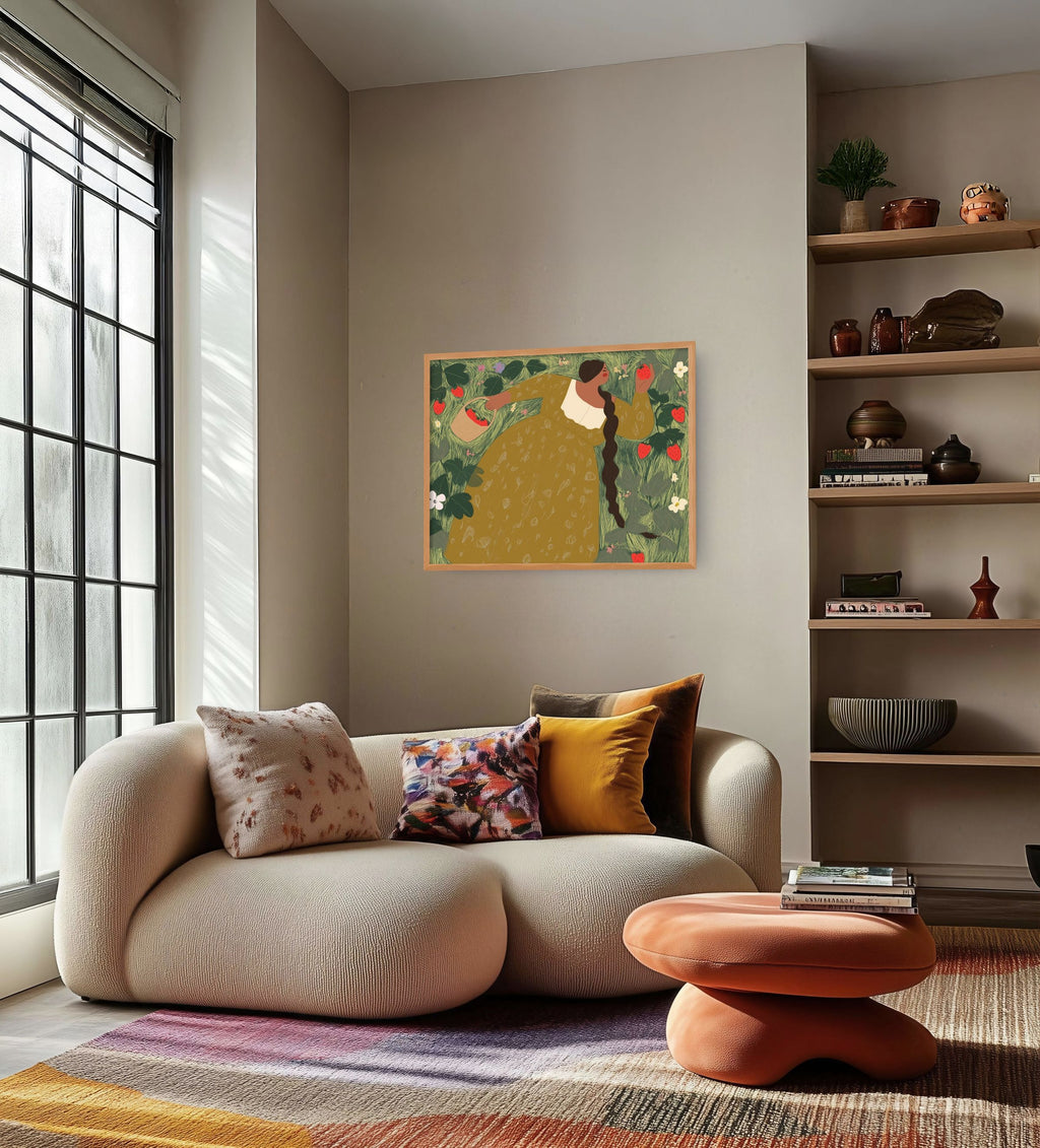 Strawberry Girl (printable wall art)