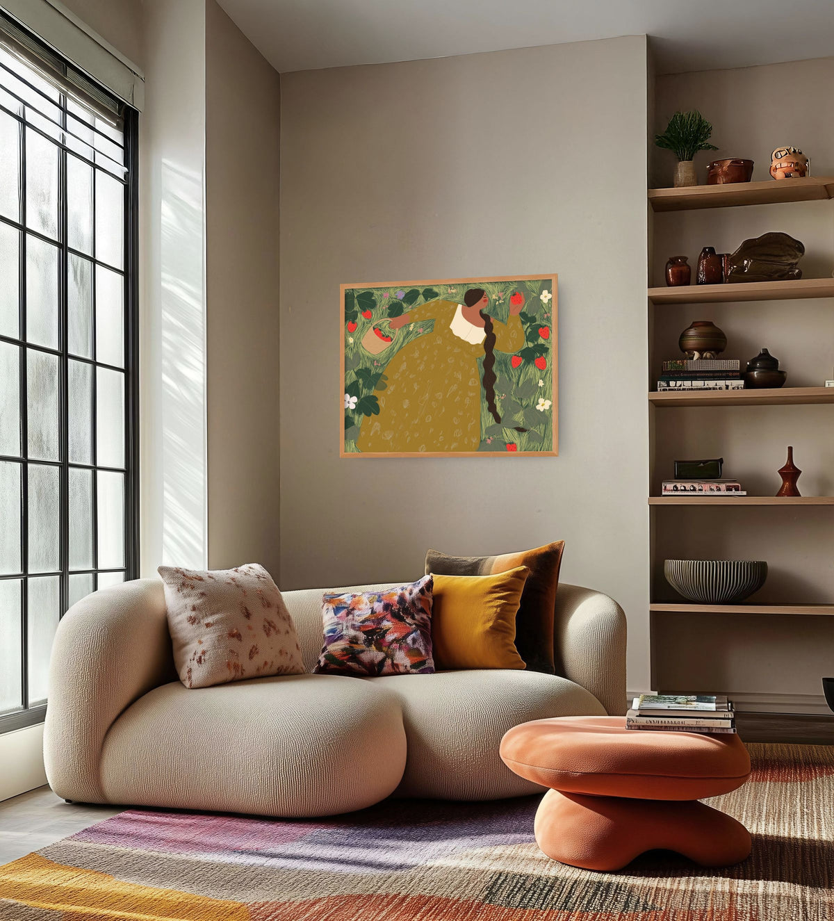 Strawberry Girl Fine Art Print 24x36"