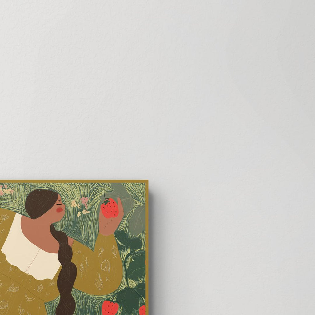 Strawberry Girl (printable wall art)