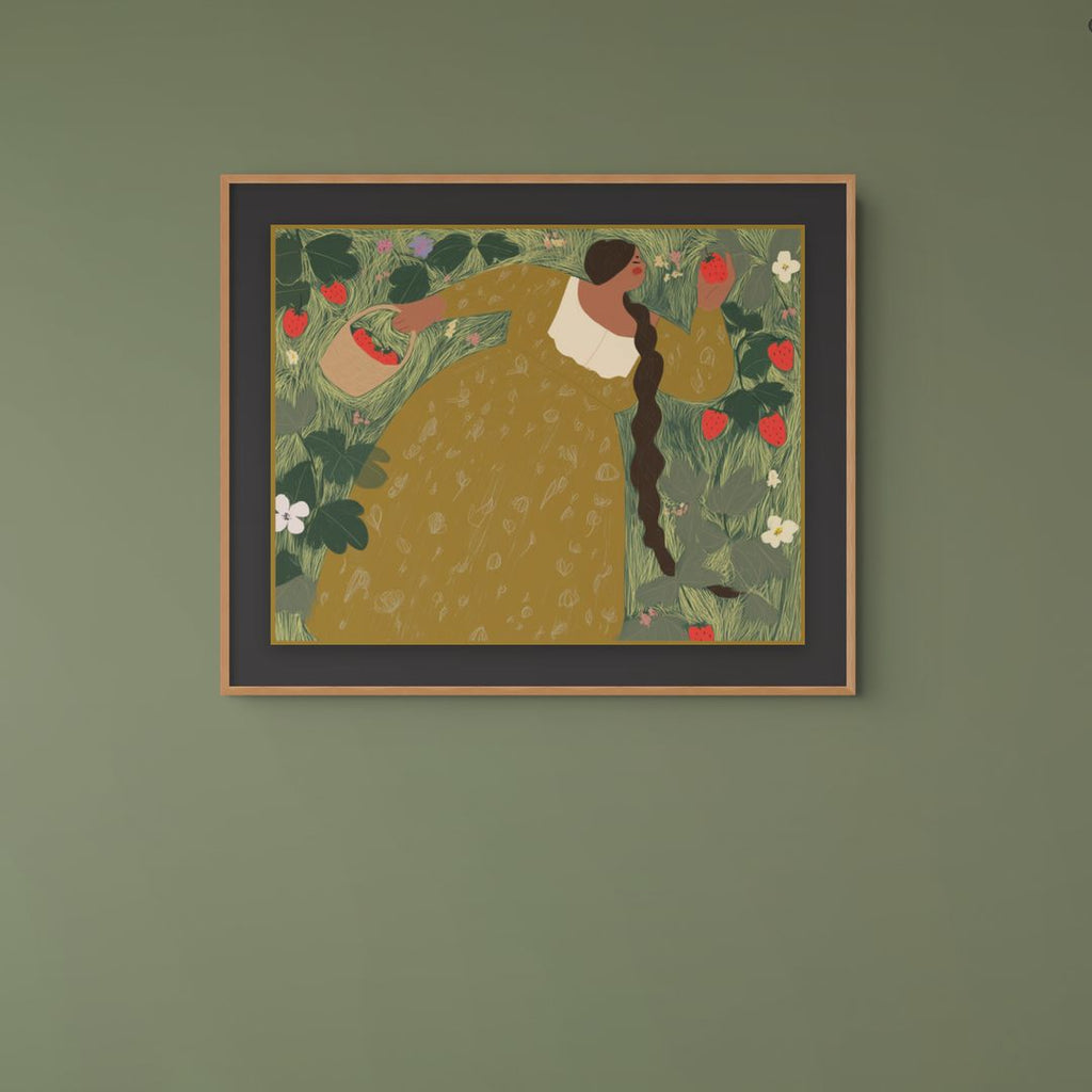 Strawberry Girl (printable wall art)